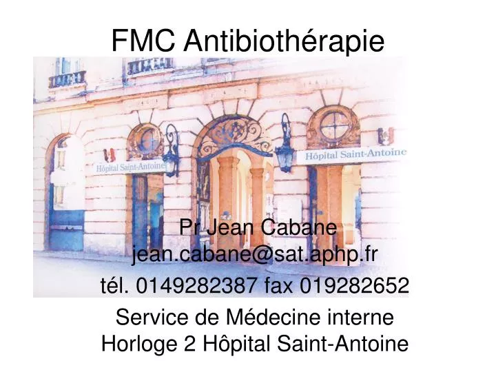 fmc antibioth rapie