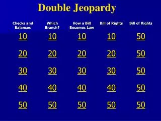 Double Jeopardy