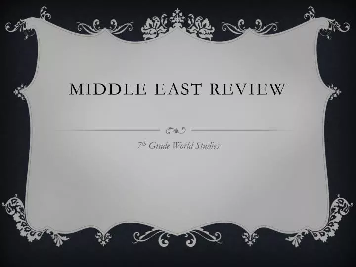 middle east review