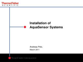 Installation of AquaSensor Systems