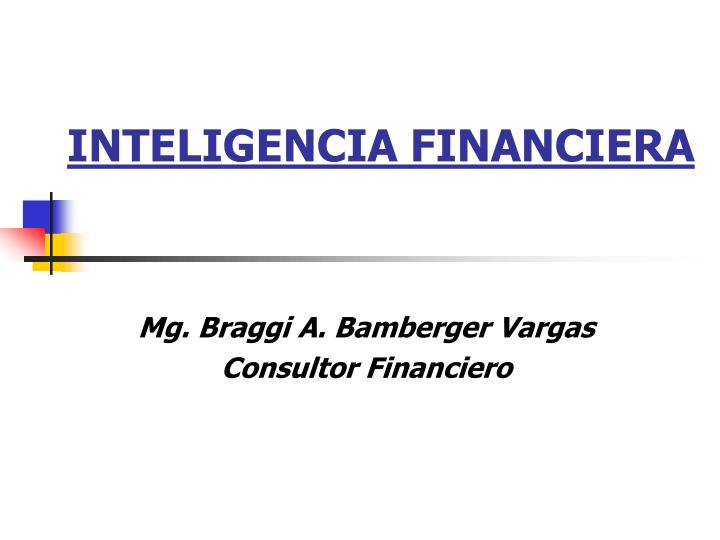 inteligencia financiera