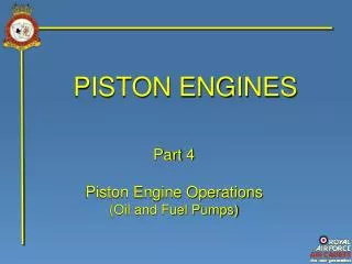 PISTON ENGINES