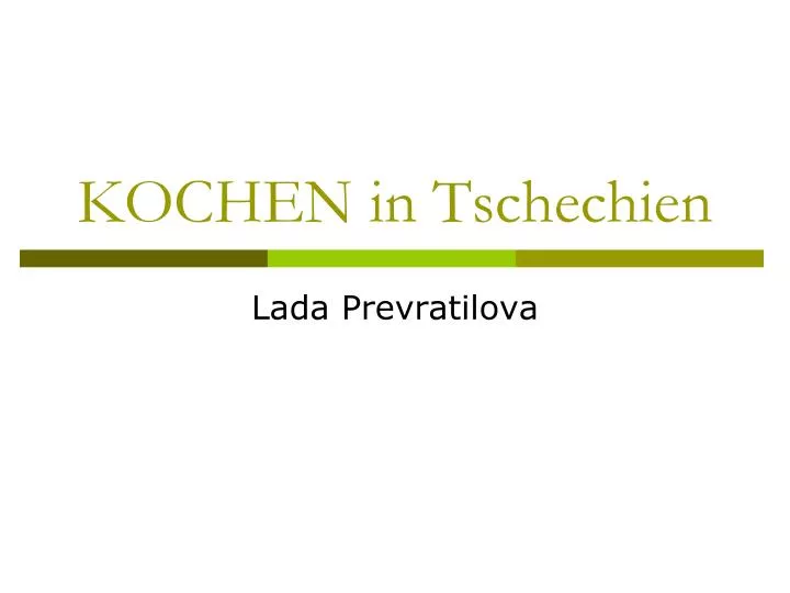 kochen in tschechien