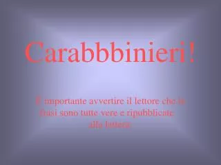 carabbbinieri