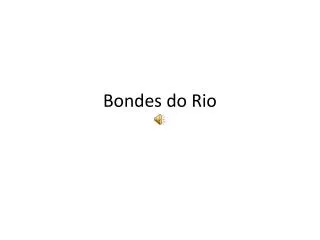bondes do rio