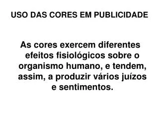 uso das cores em publicidade