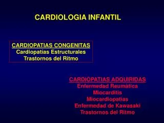 cardiologia infantil