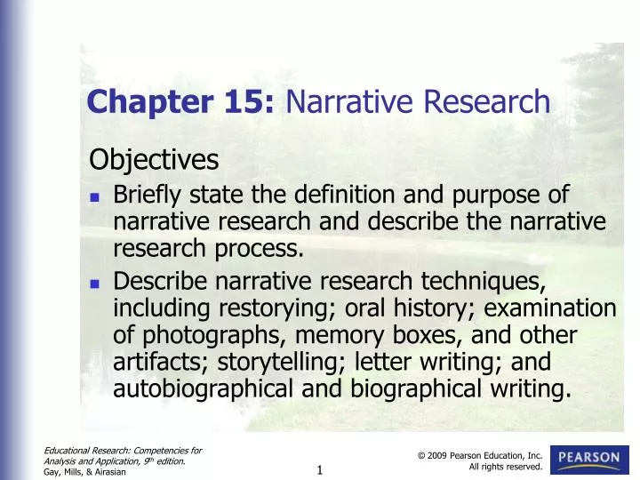 chapter 15 narrative research