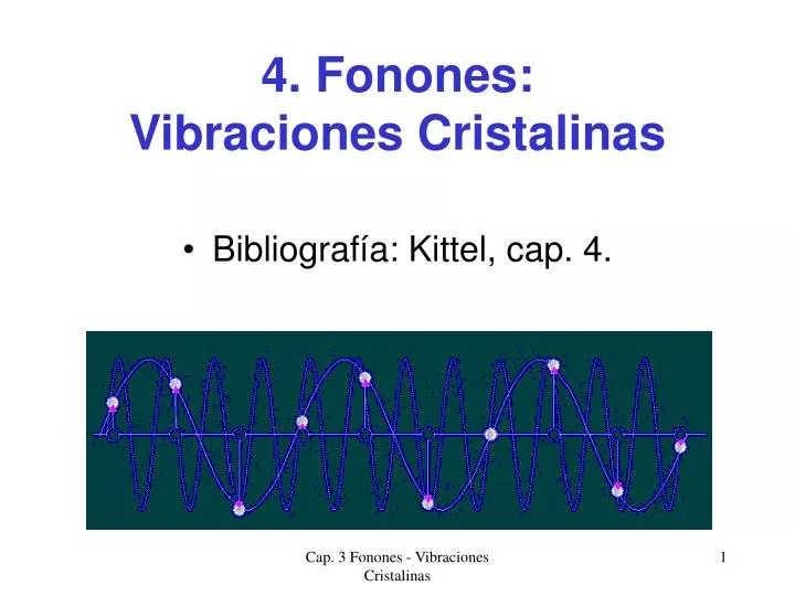 4 fonones vibraciones cristalinas