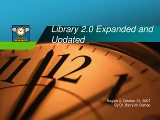 Library 2.0 Expanded and Updated