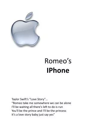 Romeo’s IPhone