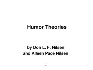 Humor Theories