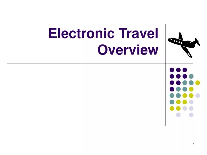 electronic travel overview