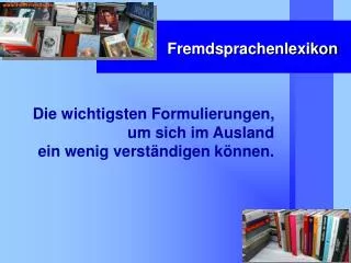 fremdsprachenlexikon