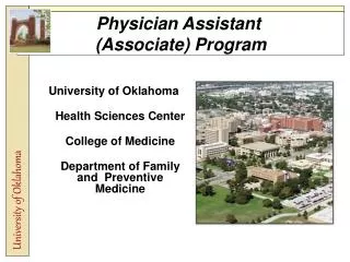 Physician Assistant (Associate) Program