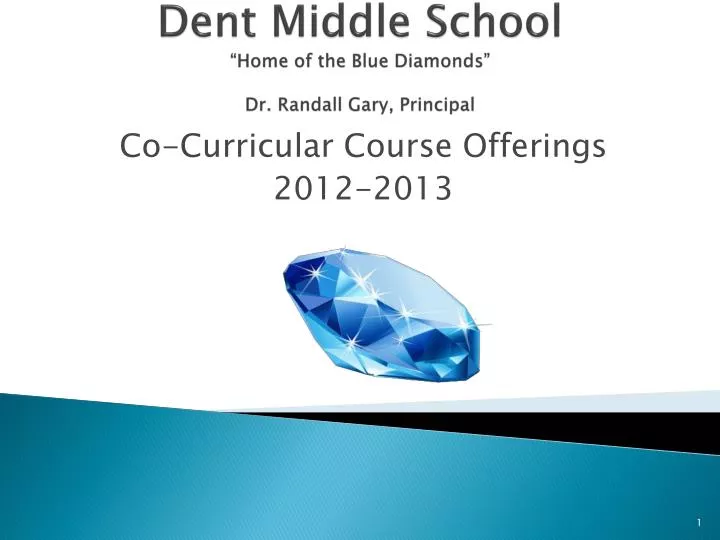 dent middle school home of the blue diamonds dr randall gary principal