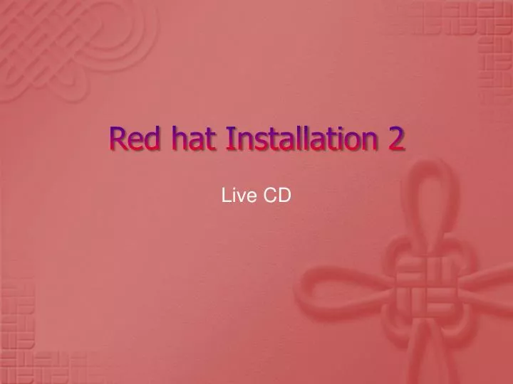 red hat installation 2