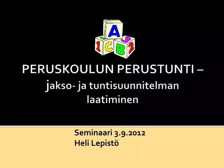 seminaari 3 9 2012 heli lepist