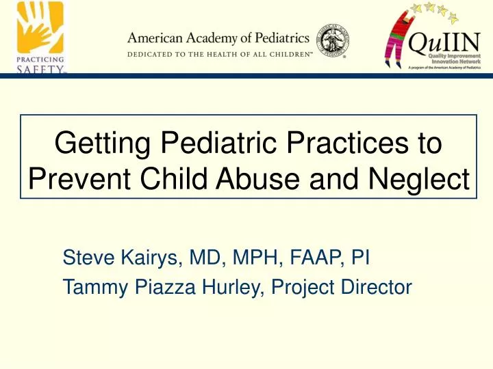 getting pediatric practices to prevent child abuse and neglect