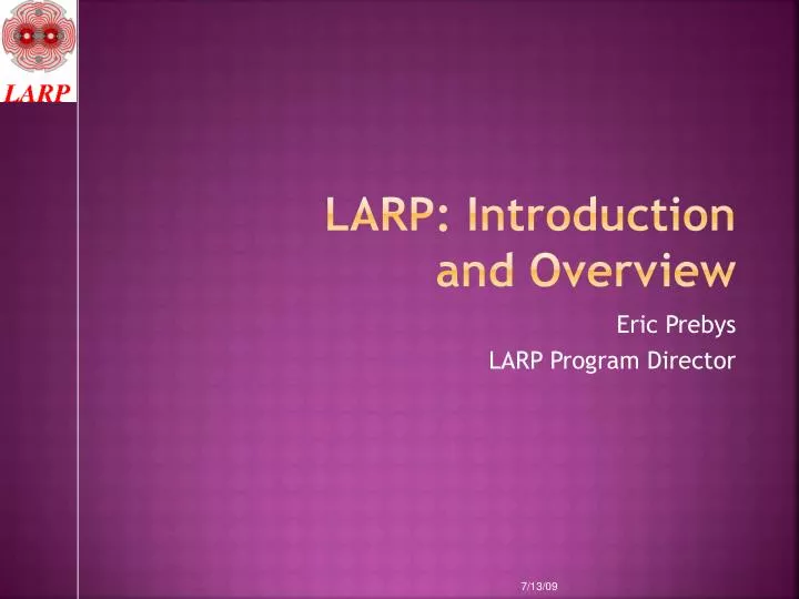 larp introduction and overview