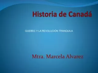 historia de canad