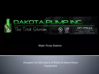 Designers &amp; Fabricators of Water &amp; Waste Water Equipment