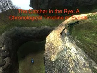 The Catcher in the Rye: A Chronological Timeline of Events