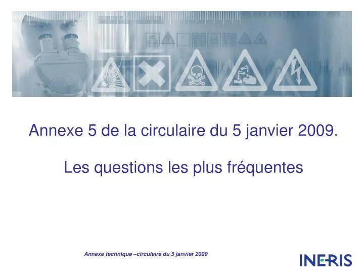 annexe 5 de la circulaire du 5 janvier 2009 les questions les plus fr quentes