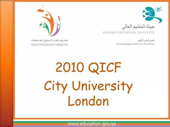 2010 qicf city university london