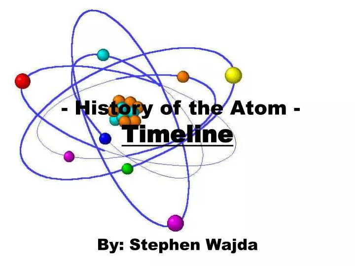 history of the atom timeline