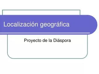 localizaci n geogr fica