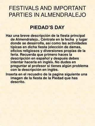 festivals and important parties in almendralejo