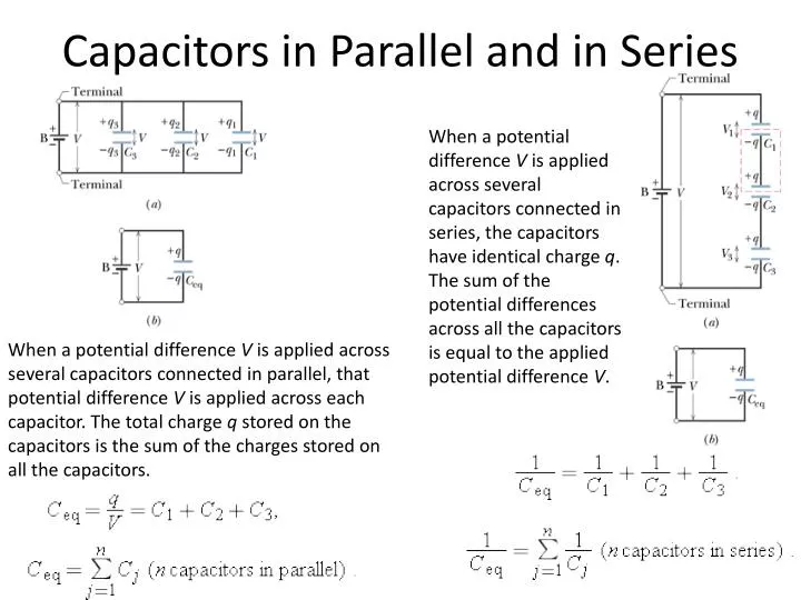 capacitors in parallel and in series
