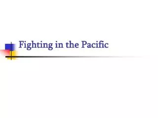 Fighting in the Pacific