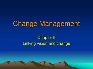 Change Management