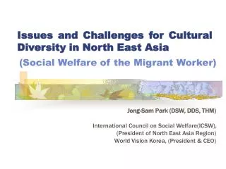 (Social Welfare of the Migrant Worker)