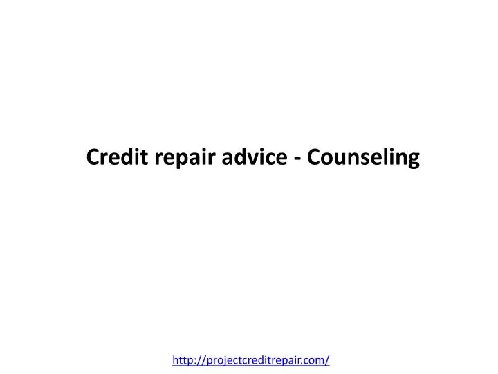 credit repair advice counseling