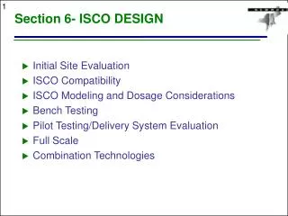 Section 6- ISCO DESIGN