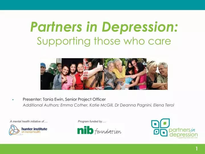 partners in depression supporting those who care