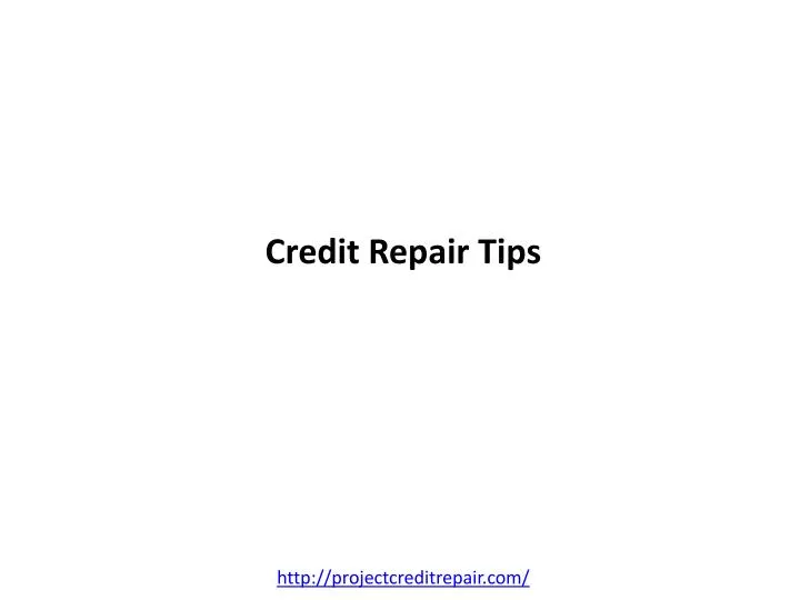 credit repair tips