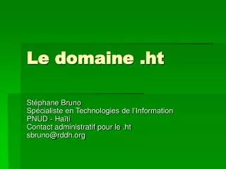 le domaine ht