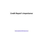 Credit Repair???s Importance - slide 1