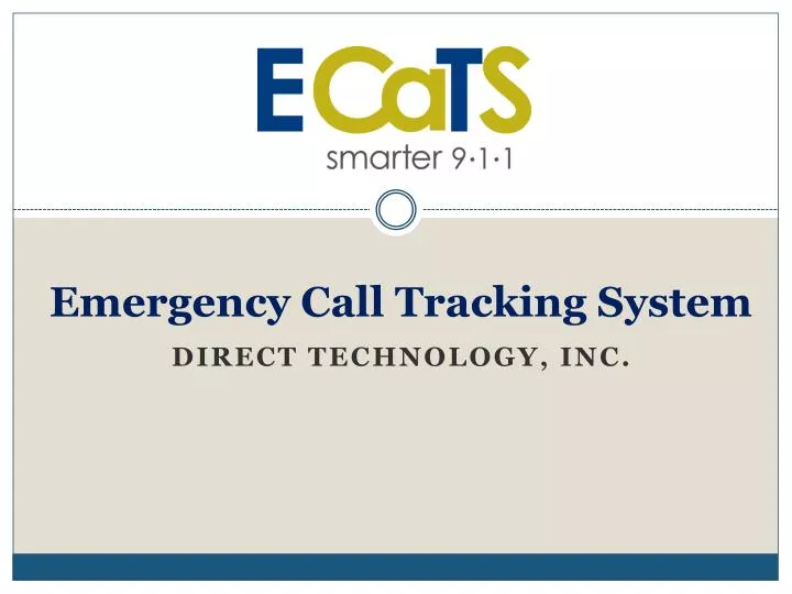 emergency call tracking system
