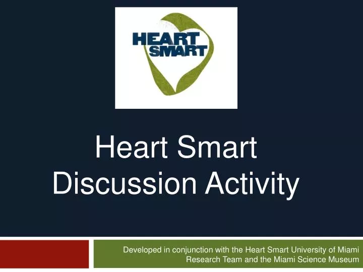 heart smart discussion activity