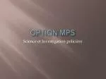 Option mps - slide 1