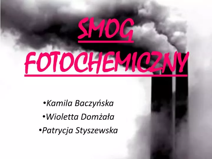 smog fotochemiczny
