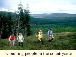 Counting people in the countryside
