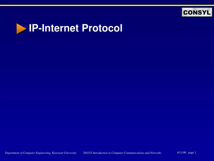 ip internet protocol