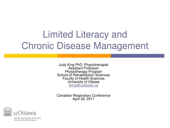 limited literacy and chronic disease management