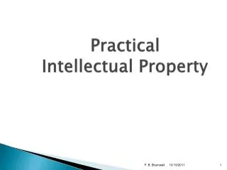 Practical Intellectual Property